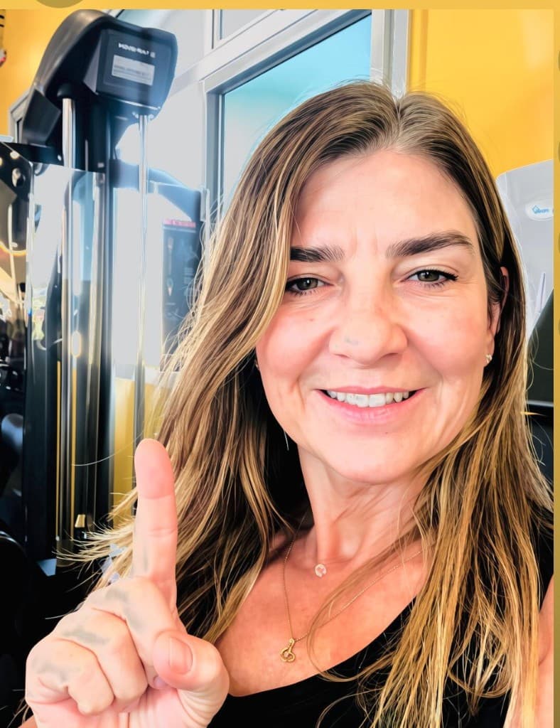 Marise Cicci na academia